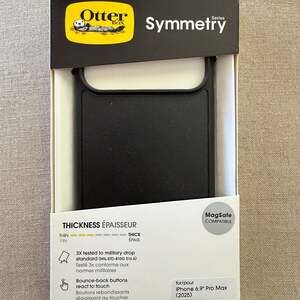 OtterBox Symmetry Series Black Case for iPhone 6.9" Pro Max - MagSafe Compatible